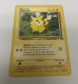 Pokemon TCG Pikachu Jungle Card 60/64 Unlimited Common - Image 3