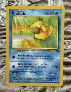 Vintage Pokemon Psyduck Bundle. Australian print and Sticker Cards. - Image 3
