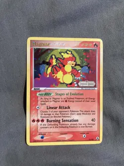 Magmar 21/92 Legend Makers Reverse Holo Logo Stamp Pokemon Card TCG - Image 1