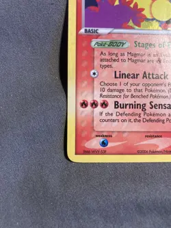 Magmar 21/92 Legend Makers Reverse Holo Logo Stamp Pokemon Card TCG - Image 3