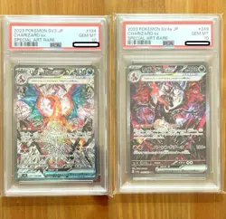 PSA 10 Charizard ex SAR 349/190 SV4a 134/108 SV3 JP Pokemon Card Sequential set - Image 1