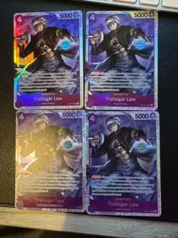 Trafalgar Law - ST10-010 - Super Rare X4 Playset One Piece TCG Card CCG - Image 1