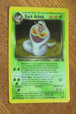 Dark Arbok - 2/82 Team Rocket Set - Holo Rare Pokemon Card - WotC - LP - Image 1