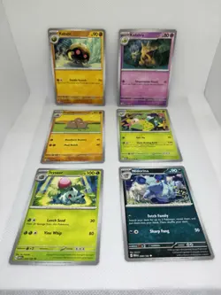 Pokemon Scarlet & Violet 151 (6) Uncommon Card Lot. - Image 1