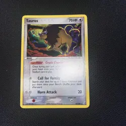 Tauros - 12/100 - Holo - Ex Crystal Guardians - LP - Pokemon Card - Image 1