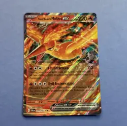 Pokemon TCG Team Rockets Moltres EX Holo Rare Card 31/182 NM Condition - Image 1