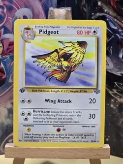 Pokemon TCG Pidgeot Jungle Card 24/64 Regular 1st Edition Rare NM - Image 1