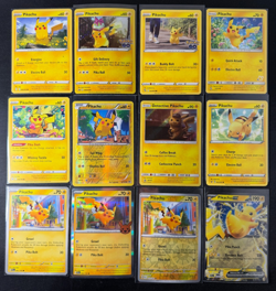 Pokemon Pikachu Lot of 15 Cards 2015-2024 Holo Promo Stamp No Duplicates NM - Image 1