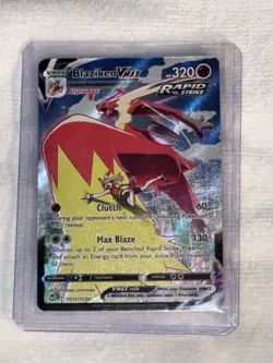 Pokemon TCG Blaziken VMAX Silver Tempest Ultra Rare Card TG15/TG30 Excellent - Image 1