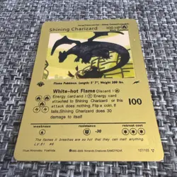 Shining Charizard 100HP Three Star ( secret) Rare Gold Foil Card - Image 1