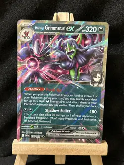 Pokemon TCG Marnie's Grimmsnarl Ex 136/182 Double Rare Destined Rivals NM Card - Image 1