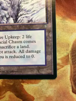 MTG Glacial Chasm Ice Age Very Lightly Played Condition Rare Land Vintage!!! - Image 5