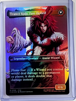 MTG Magic The Gathering Final Fantasy Borderless Foil #399 Kuja Genome Sorcerer - Image 2