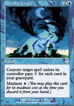 MTG Circular Logic, Torment, Damaged, English - Image 1