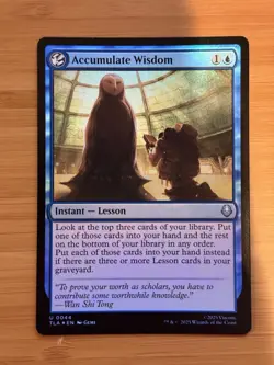 MTG Accumulate Wisdom Foil 44 Avatar the Last Airbender TLA NM - Image 1