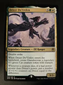 Drizzt Do'Urden NM Adventures in the Forgotten Realms MTG FREE SHIPPING - Image 1