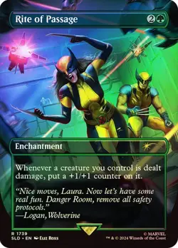MTG - Rite of Passage - Foil - Wolverine Secret Lair - Magic the Gathering - Image 1