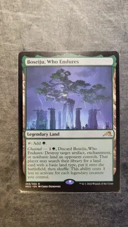 MTG Boseiju Who Endures Kamigawa Neon Dynasty #266 Regular Near-Mint - Image 1