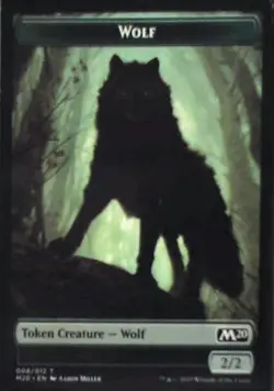 Wolf Token - Core Set 2020: #8, Magic: The Gathering Lp R97 - Image 1