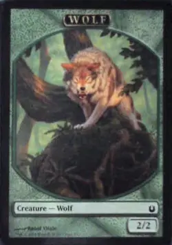 Wolf Token - Born of the Gods: #9, Magic: The Gathering Nm R125 - Image 1