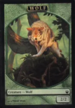 Wolf Token - Born of the Gods: #9, Magic: The Gathering Nm R153 - Image 1