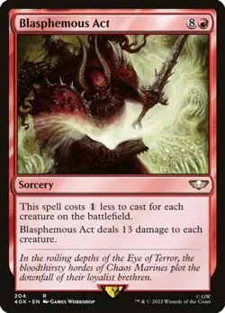 Blasphemous Act Warhammer 40,000 LP MTG - Image 1