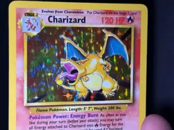 Pokemon TCG Charizard Base Set 4/102 Holo Unlimited Holo Rare MP - Image 3