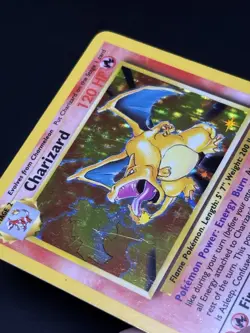 Pokemon TCG Charizard Base Set 4/102 Holo Unlimited Holo Rare MP - Image 5