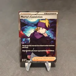 Morty's Conviction - Ultra Rare SV05: Temporal Forces 201/162 NM POKEMON TCG - Image 1