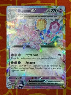 POKEMON TCG ESPEON EX 034/131 HALF ART NEAR MINT PRISMATIC EVOLUTION - Image 1