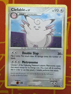 POKEMON TCG CLEFABLE 22/130 NON HOLO RARE LIGHT PLAY DIAMOND & PEARL BASE - Image 1