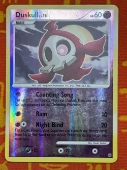 POKEMON TCG DUSKULL SH2 REVERSE HOLO SHINY SECRET RARE LP STORMFRONT - Image 1