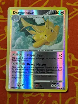 POKEMON TCG DRAGONITE 2/146 REVERSE HOLO RARE LIGHT PLAY LEGENDS AWAKENED - Image 1