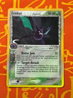 POKEMON TCG CROBAT 2/113 HOLO RARE MODERATE PLAY EX DELTA SPECIES - Image 1