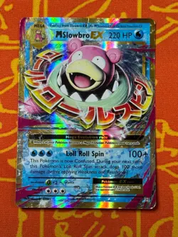 POKEMON TCG MEGA M SLOWBRO EX 27/108 HOLO RARE HEAVY PLAY EVOLUTIONS - Image 1