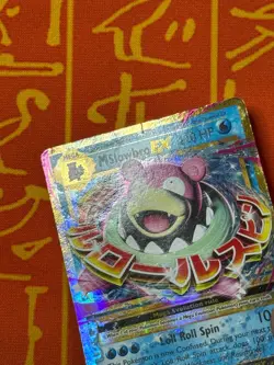 POKEMON TCG MEGA M SLOWBRO EX 27/108 HOLO RARE HEAVY PLAY EVOLUTIONS - Image 3