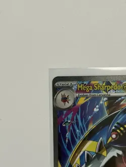2025 Pokemon Phantasmal Flame Mega Sharpedo ex Special Illustration Rare 127/094 - Image 2