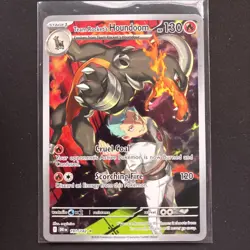 Pokemon TCG Team Rocket's Houndoom Illustration Rare Destined Rivals 191/182 - Image 1
