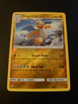 POKEMON TCG SUN & MOON DRAGONITE REVERSE HOLO RARE NEAR MINT 96/149 - Image 1