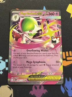Pokemon TCG Mega Gardevoir EX 060/132 Prize Pack Series 8, Near Mint - Stamped - Image 1