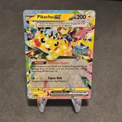 Pikachu ex - Double Rare SV08: Surging Sparks 057/191 NM POKEMON TCG - Image 1