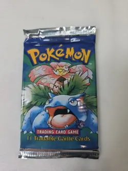 Pokemon WOTC Base Set Booster Pack Shadowless Venusaur Art Brand New/Sealed! 💎 - Image 1