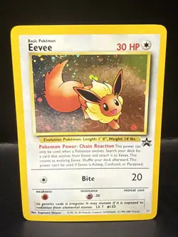 Pokemon - Eevee 11/53 - Wotc - Black Star Promo Holo AH - Image 2
