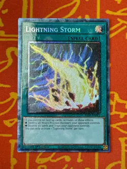 YUGIOH LIGHTNING STORM COLLECTORS RARE 1ST EDITION NM RA01-EN061 - Image 1