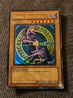 Vintage 1996 YuGiOh Dark Magician Starter Deck SDY-006 Holographic Holo - Image 1