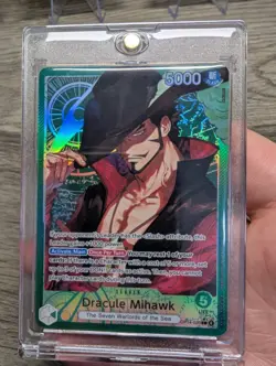Dracule Mihawk - OP14-020 (Alternate Art) OP14-020 The Azure Sea's Seven Foil - Image 1