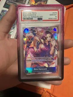 PSA 10 One Piece Boa Hancock SR Alt Art OP01-078 Romance Dawn English Gem Mint - Image 2