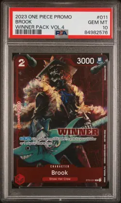 BROOK WINNER PACK VOL.4 ONE PIECE PROMOS 2023 011 PSA 10 - Image 1