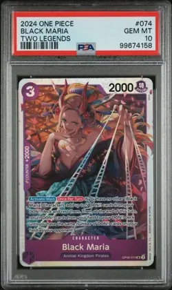 2024 One Piece - Two Legends - Black Maria SR - PSA 10 - Image 1
