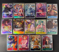 One Piece TCG Japanese Lot of 14 SR Super Rares Only No Duplicates NM - Image 1